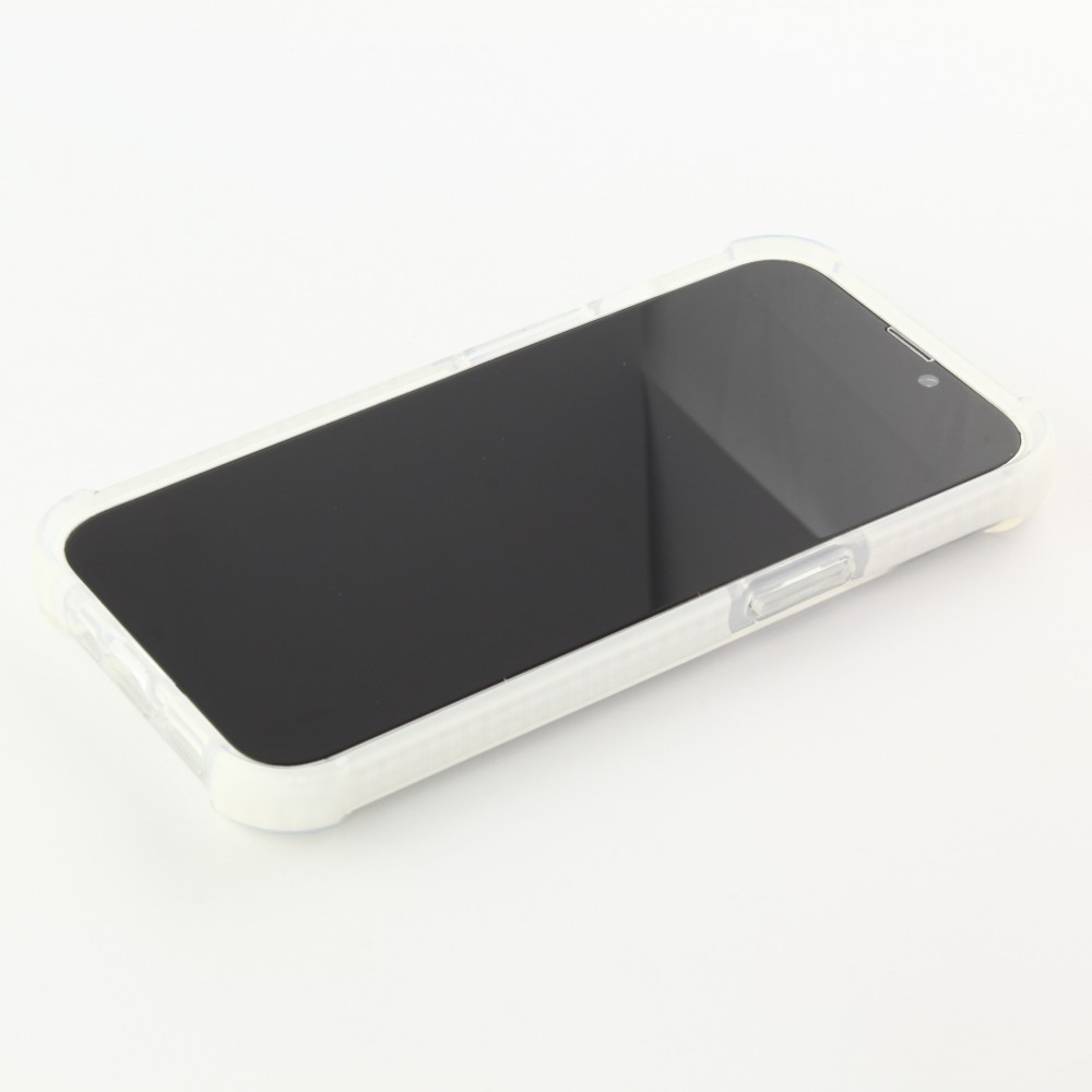 Coque iPhone 13 - Bumper Stripes - Blanc