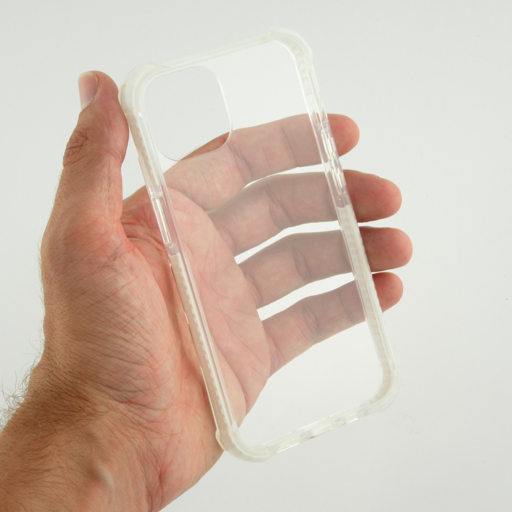 Coque iPhone 13 mini - Bumper Stripes - Blanc