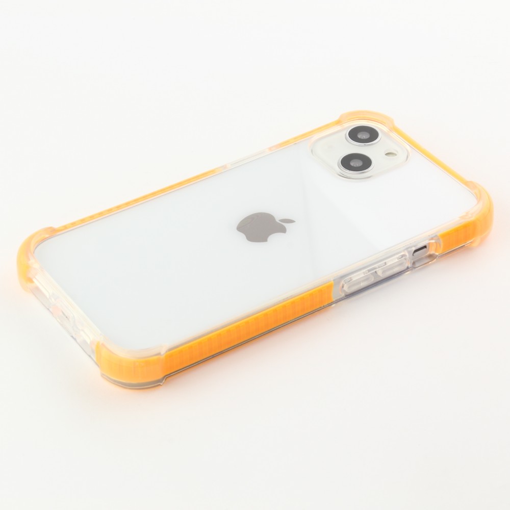 Coque iPhone 13 mini -  Bumper Stripes - Orange
