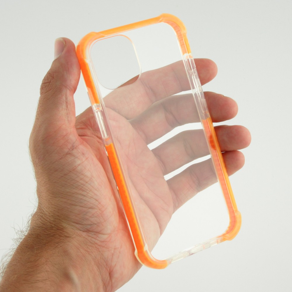 Coque iPhone 13 mini -  Bumper Stripes - Orange