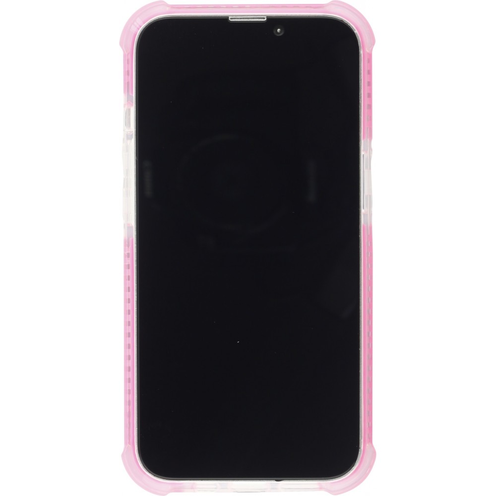 Coque iPhone 13 mini - Bumper Stripes - Rose