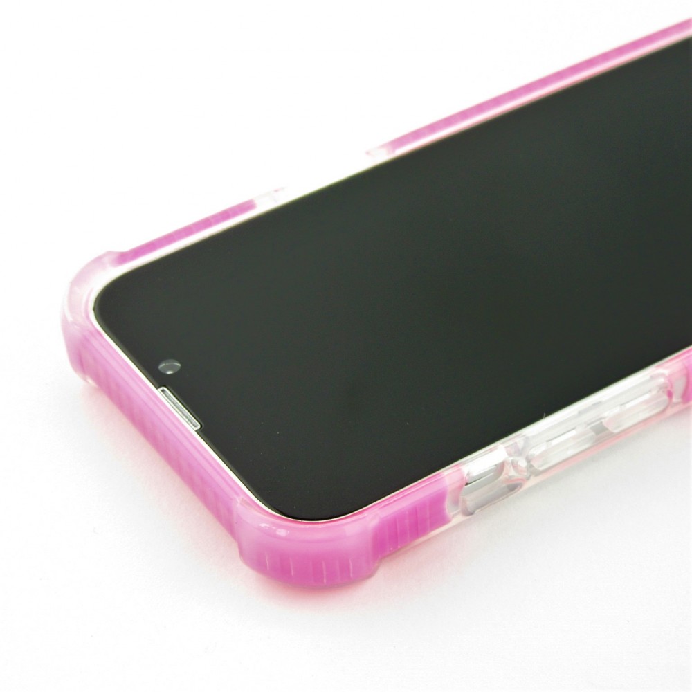 Coque iPhone 13 - Bumper Stripes - Rose