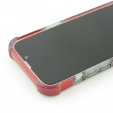 iPhone 13 Case Hülle -  Bumper Stripes Burgund