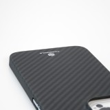 iPhone 13 Case Hülle - Carbomile Schutzcase aus echtem Aramid Carbonfaser - Schwarz