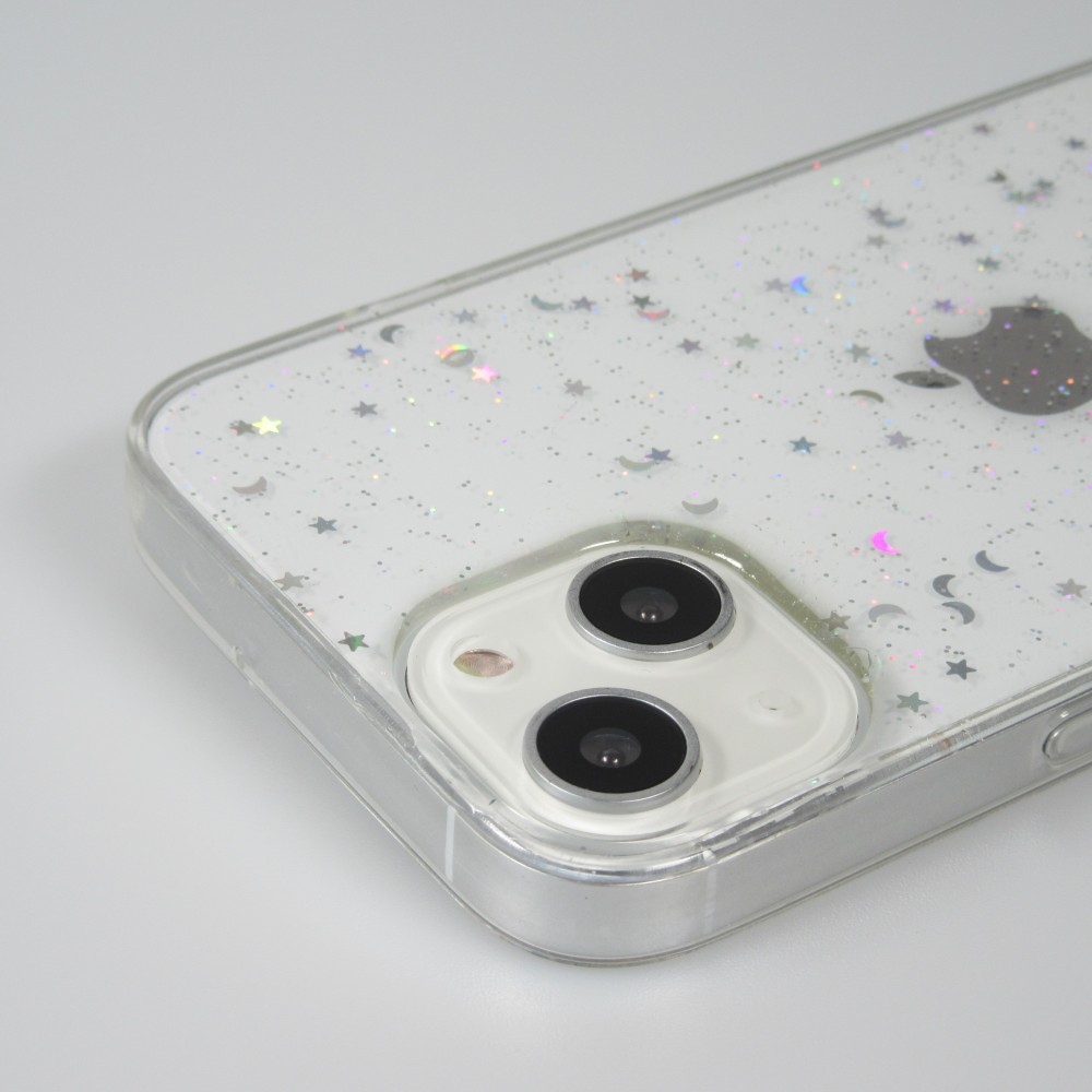 Coque iPhone 13 - Clear Bubble Stars - Transparent