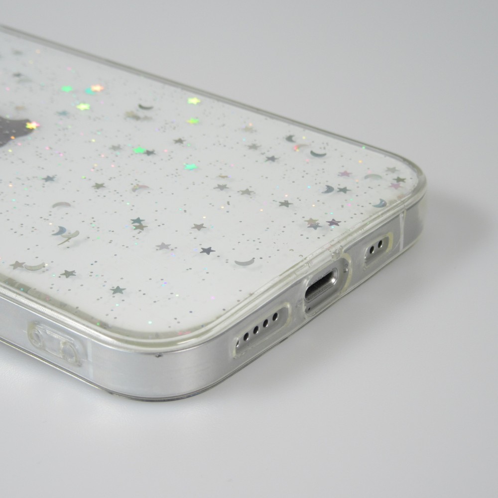 Coque iPhone 13 mini - Clear Bubble Stars - Transparent