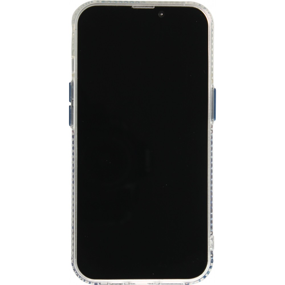 Coque iPhone 13 mini - Clear Bumper gradient paint - Bleu clair