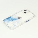 Coque iPhone 13 mini - Clear Bumper gradient paint - Bleu clair