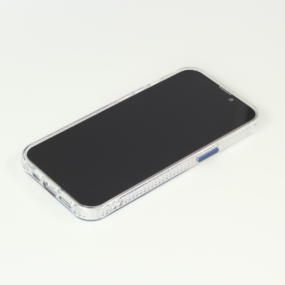 Coque iPhone 13 mini - Clear Bumper gradient paint - Bleu clair