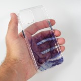 iPhone 13 Case Hülle - Clear Bumper Gradient Farbe dunkelblau