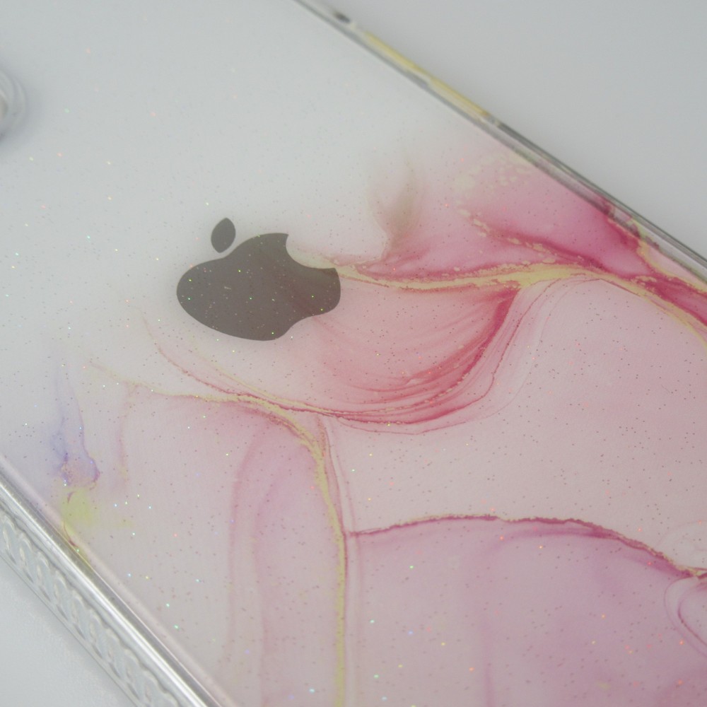 Coque iPhone 13 - Clear Bumper gradient paint - Rose