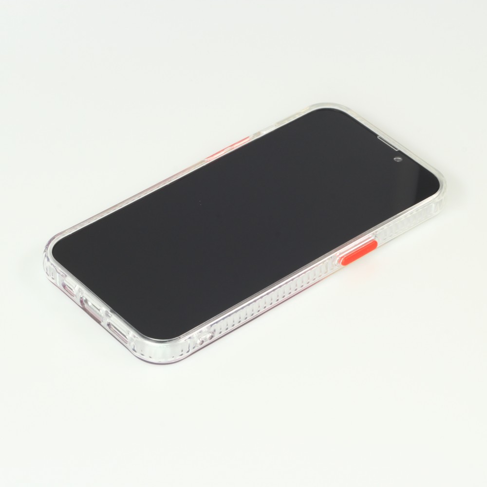 Coque iPhone 13 - Clear Bumper gradient paint - Rouge
