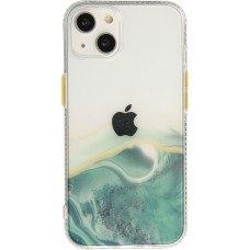Coque iPhone 13 - Clear Bumper gradient paint  - Vert