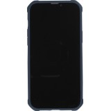 Coque iPhone 13 - Cover Military Élite avec dos en carbone semi-transparent - Bleu foncé