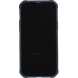 Coque iPhone 13 - Cover Military Élite avec dos en carbone semi-transparent - Bleu foncé