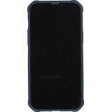 iPhone 13 Case Hülle - Military Elite kompakt Cover mit semi-transparentem Carbon Rücken - Dunkelblau