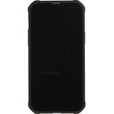 Coque iPhone 13 - Cover Military Élite avec dos en carbone semi-transparent - Noir