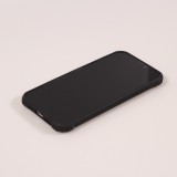 iPhone 13 Case Hülle - Military Elite kompakt Cover mit semi-transparentem Carbon Rücken - Schwarz