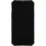 iPhone 13 Case Hülle - Military Elite kompakt Cover mit semi-transparentem Carbon Rücken - Dunkelgrün