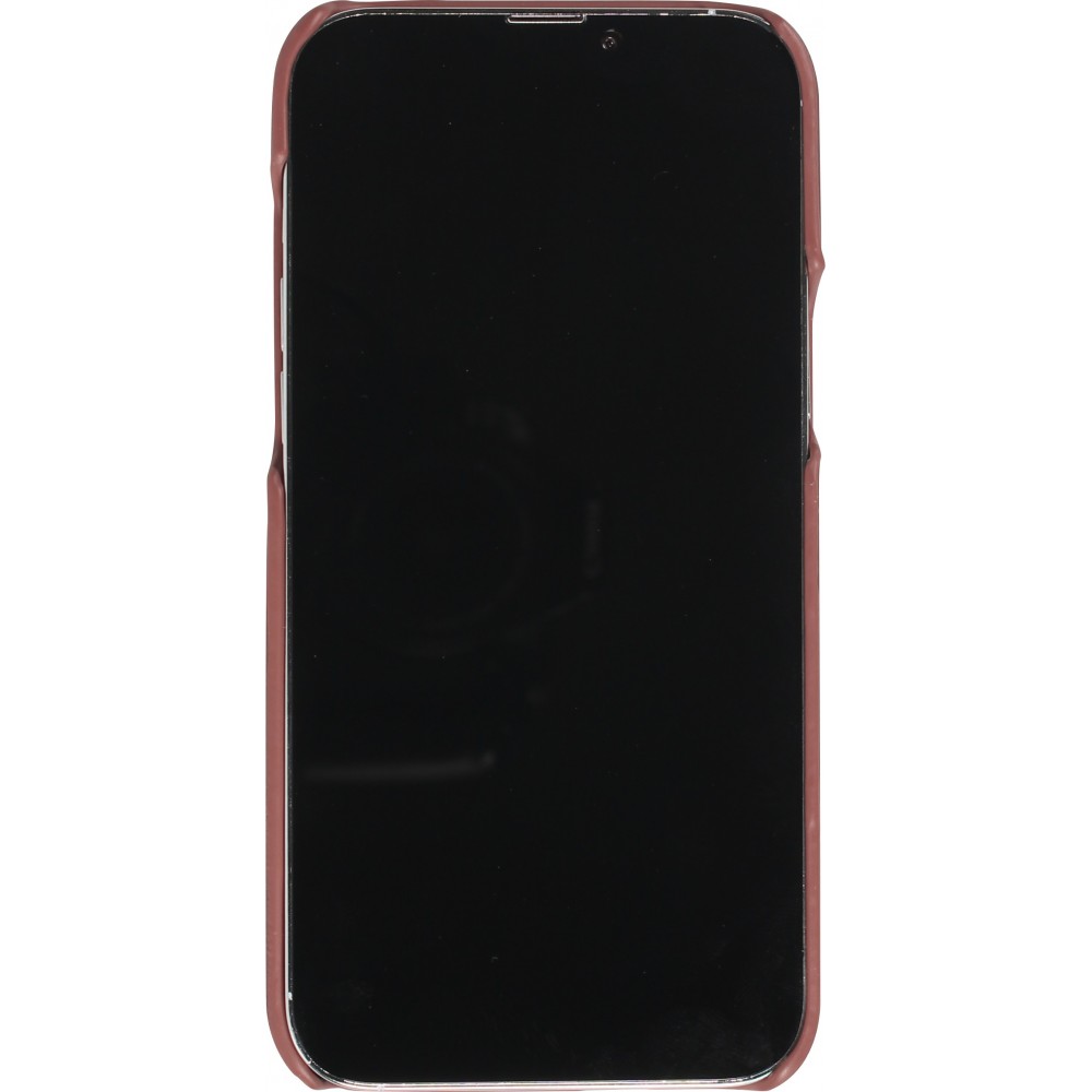 iPhone 13 Case Hülle - 3D stylische Daunenjacke Design mit Ziernaht - Braun