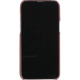 iPhone 13 Case Hülle - 3D stylische Daunenjacke Design mit Ziernaht - Braun