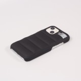 Coque iPhone 13 - Design 3D stylé de doudoune avec couture décorative - Noir