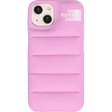 Coque iPhone 13 - Design 3D stylé de doudoune avec couture décorative - Rose