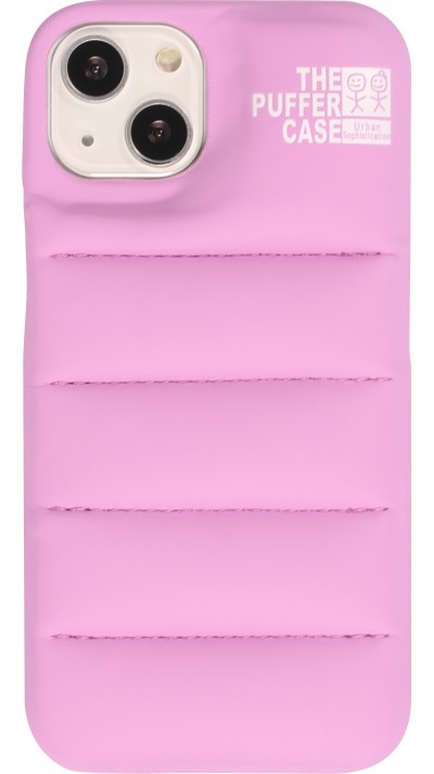 iPhone 13 Case Hülle - 3D stylische Daunenjacke Design mit Ziernaht - Rosa