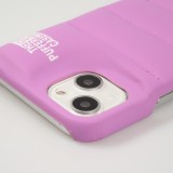 iPhone 13 Case Hülle - 3D stylische Daunenjacke Design mit Ziernaht - Rosa