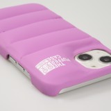 iPhone 13 Case Hülle - 3D stylische Daunenjacke Design mit Ziernaht - Rosa