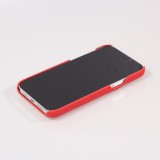 iPhone 13 Case Hülle - 3D stylische Daunenjacke Design mit Ziernaht - Rot