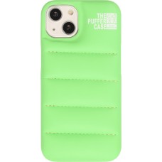 iPhone 13 Case Hülle - 3D stylische Daunenjacke Design mit Ziernaht - Grün