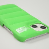 Coque iPhone 13 - Design 3D stylé de doudoune avec couture décorative - Vert