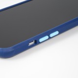 Coque iPhone 13 - Dual Tone Bumper Mat Glass - Bleu