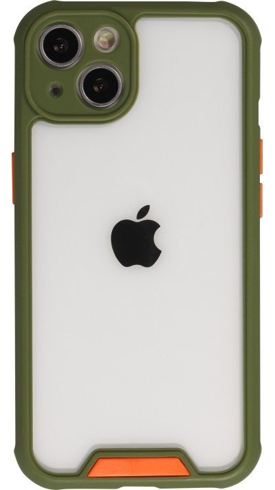 iPhone 13 Case Hülle - Dual Tone Bumper Mat Glass - Khaki