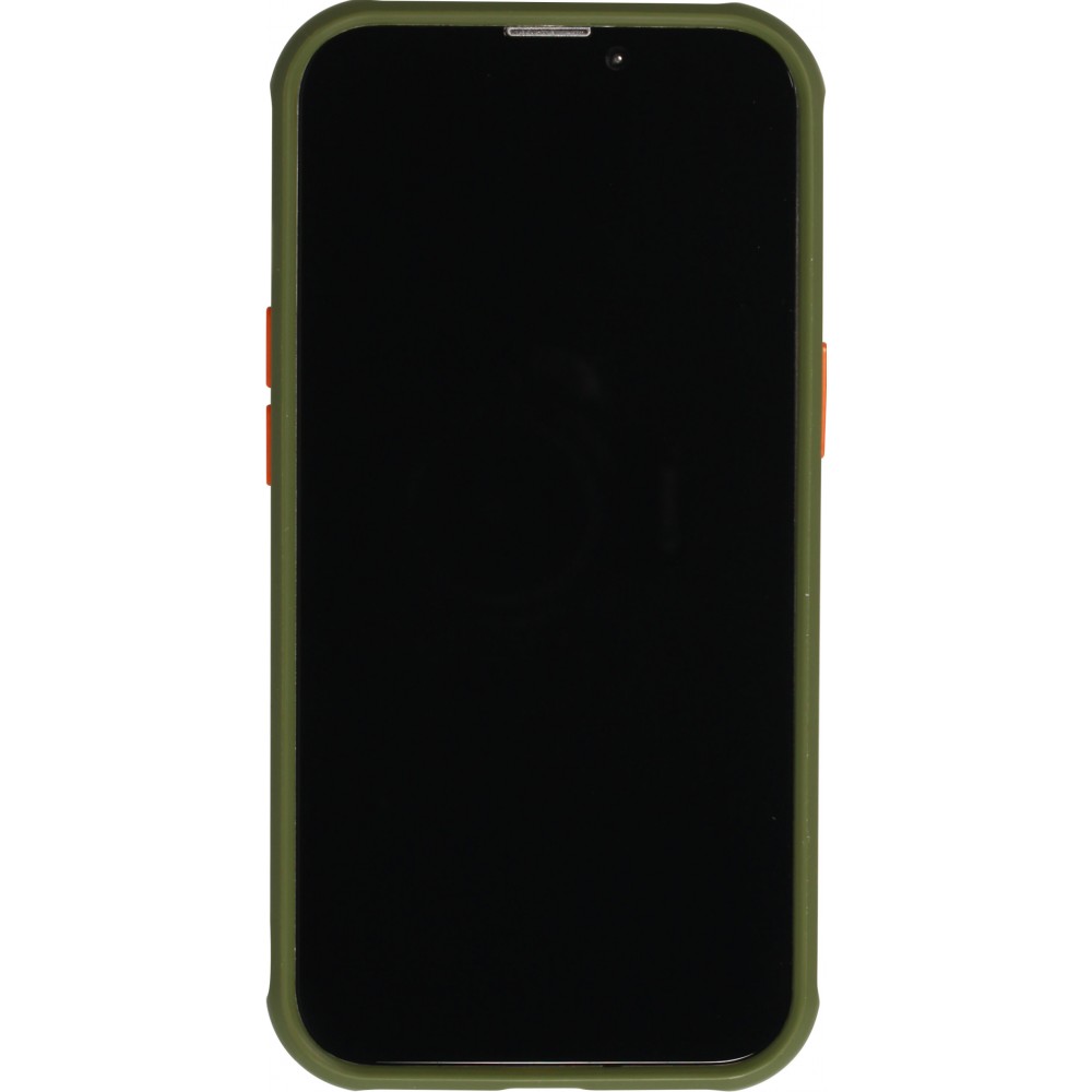 iPhone 13 Case Hülle - Dual Tone Bumper Mat Glass - Khaki