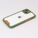 Coque iPhone 13 - Dual Tone Bumper Mat Glass - Kaki