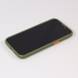 iPhone 13 Case Hülle - Dual Tone Bumper Mat Glass - Khaki