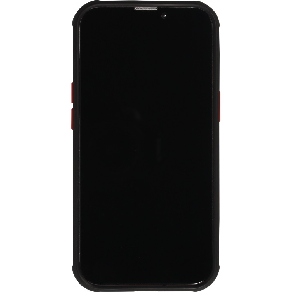 Coque iPhone 13 - Dual Tone Bumper Mat Glass - Noir