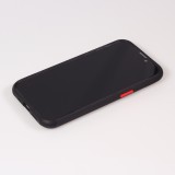 Coque iPhone 13 - Dual Tone Bumper Mat Glass - Noir