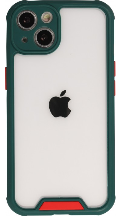 Coque iPhone 13 - Dual Tone Bumper Mat Glass - Vert foncé