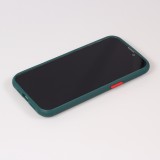 Coque iPhone 13 - Dual Tone Bumper Mat Glass - Vert foncé