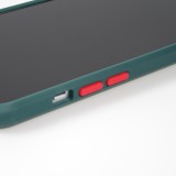 Coque iPhone 13 - Dual Tone Bumper Mat Glass - Vert foncé