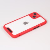 Coque iPhone 13 - Dual Tone Bumper Mat Glass - Rouge