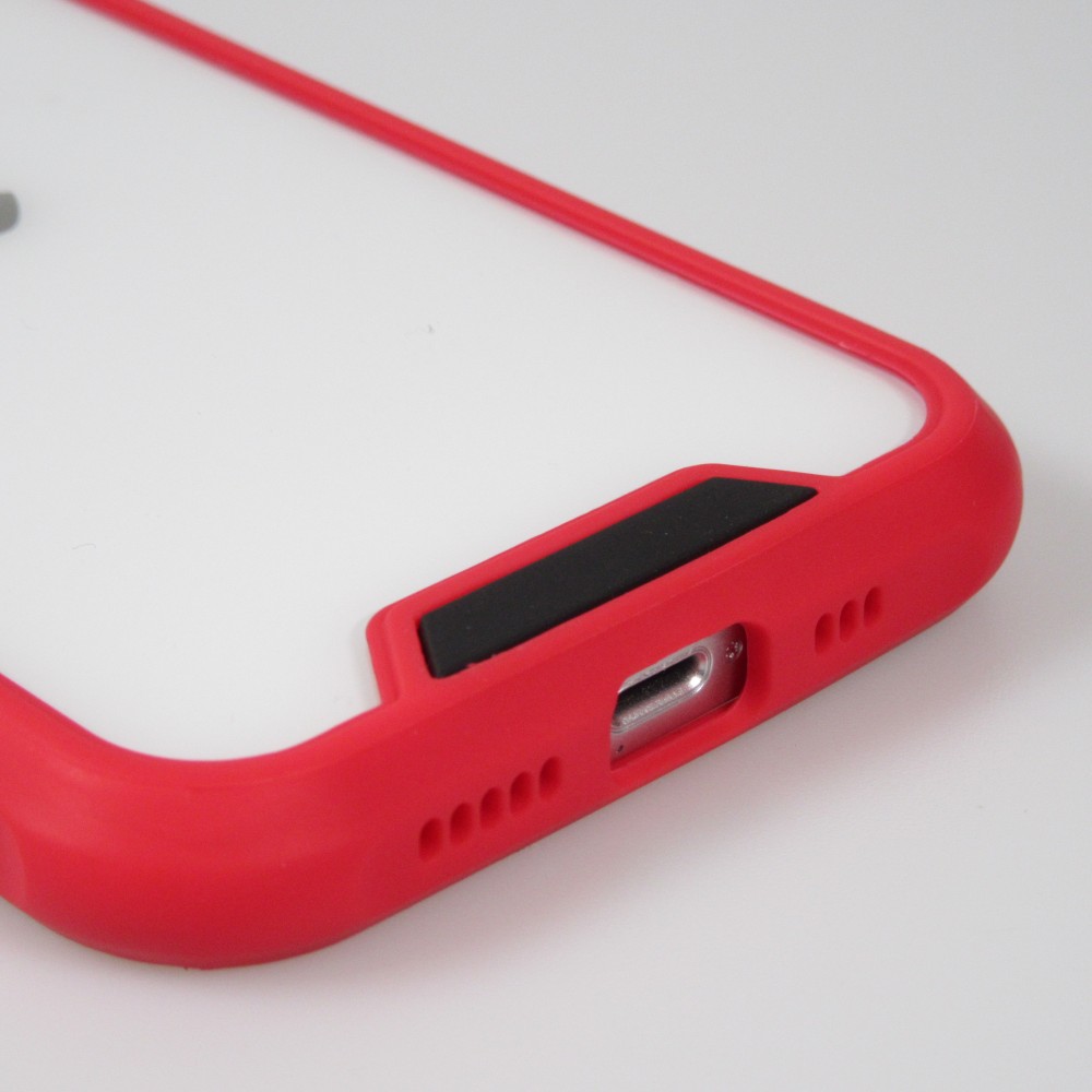 iPhone 13 Case Hülle - Dual Tone Bumper Mat Glass - Rot