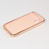 Coque iPhone 13 - Gel Bronze avec anneau - Rose