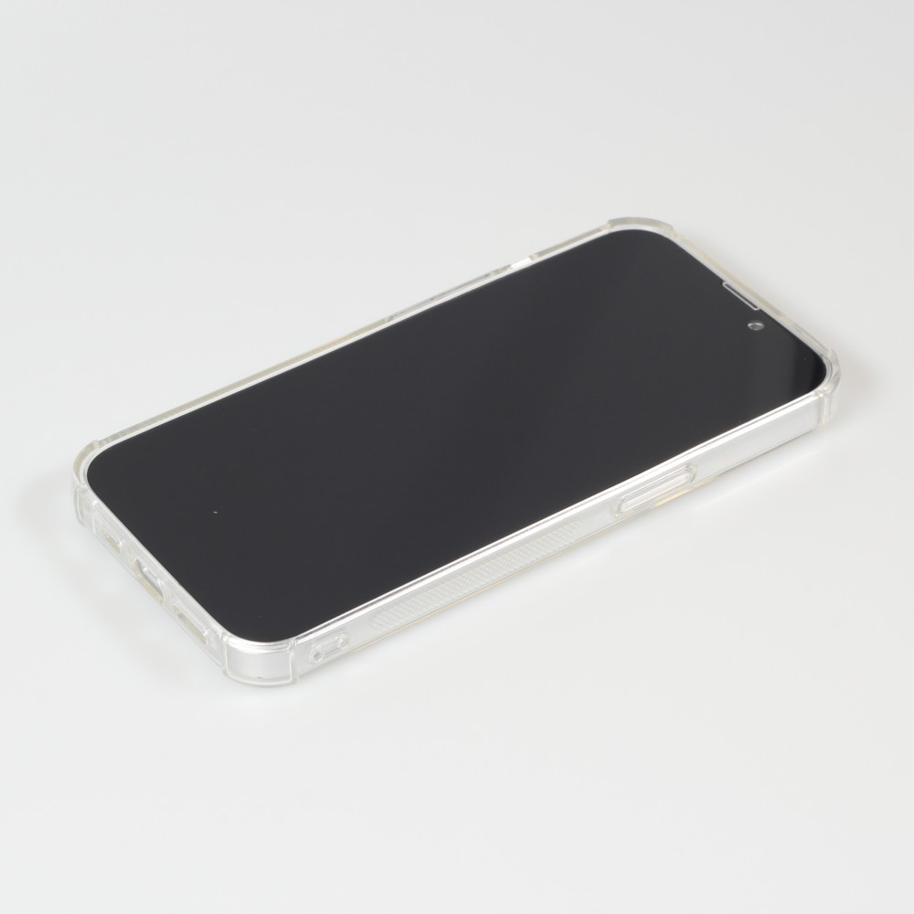 Coque iPhone 13 - Gel Bumper Porte-carte - Transparent