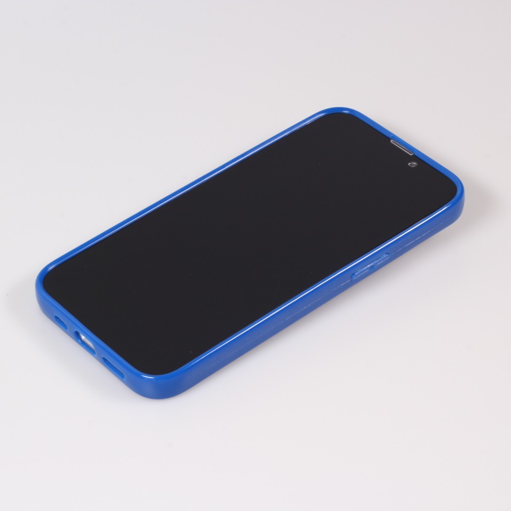 iPhone 13 Case Hülle - 3D Herz Gel - Blau