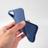 Hülle iPhone 13 - Gummi Herz blau