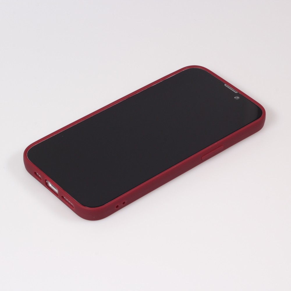 Hülle iPhone 13 - Gummi Herz - Rot